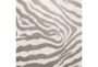 20"x30" Rug-Plush Faux Fur Zebra Print Mocha - Detail