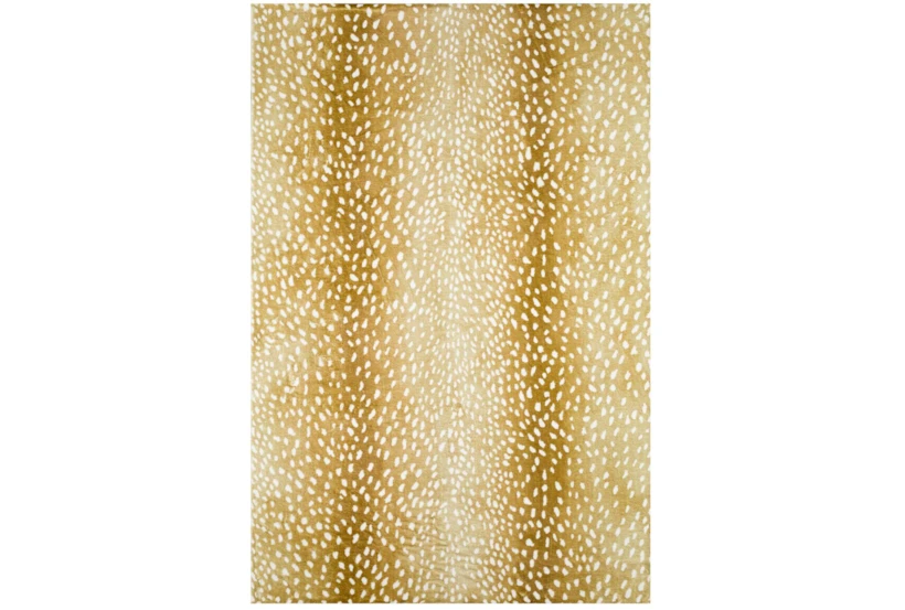 5'x7'6" Rug-Plush Faux Fur Gazelle Print Gold - 360