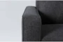 Mathers Slate Grey Fabric 91" Sofa with Reversible Chaise - Detail