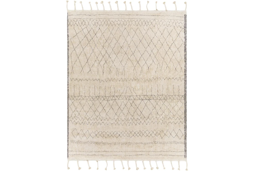 2'6"X4' Rug-Xena Abstract With Tassels Natural