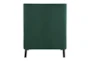 Cecelia Forest Green Velvet Fabric Accent Arm Chair - Back