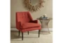 Paulette Orange Spice Fabric Accent Arm Chair - Room