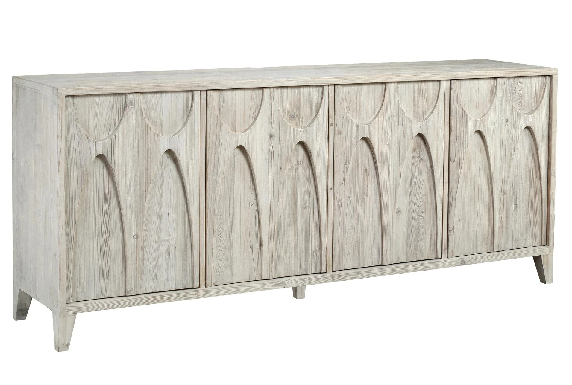 Living Spaces Mid-Century Sideboard | Whitewashed Arch