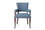 Calloway Blue Arm Dining Chair - Front