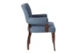 Calloway Blue Arm Dining Chair - Side
