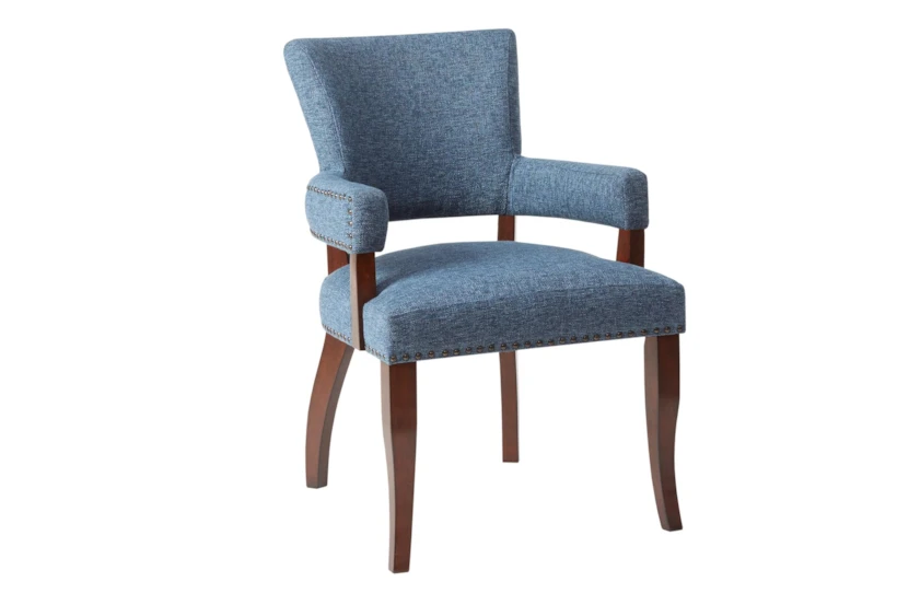 Calloway Blue Arm Dining Chair - 360