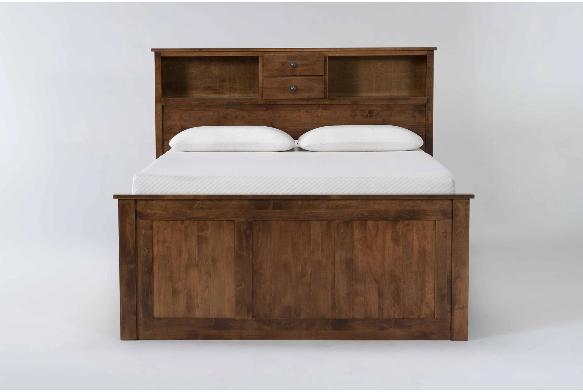 bookcase solid wood bed