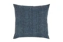 22X22 Navy Blue Tonal Strip Throw Pillow - Signature