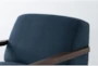 Aspen Venturi Lagoon Velvet 30" Fabric Accent Arm Chair - Detail