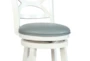 Alex Cream Swivel Counter Height Stool With Back - Detail