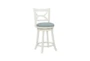 Alex Cream Swivel Counter Height Stool With Back - Signature