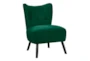 Calista Green Velvet Fabric Accent Chair - Signature