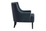Heidi Blue Fabric Indigo Accent Arm Chair - Side