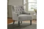 Heidi Grey Fabric Taupe Accent Arm Chair - Room