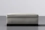 Cypress III 47" Pearl Grey Foam Accent Storage Ottoman - Signature