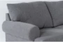 Hampstead Graphite Grey Fabric 139" 2 Piece L-Shaped Sectional with Left Arm Facing Queen Memory Foam Sleeper Sofa Bed & Right Arm Facing Corner Chaise - Detail