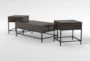 Wilson 3 Piece Lift-Top Coffee Table Set - Side