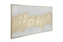 65X36 Gold Vibrations Framed Wall Art - Material