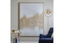 48X65 Gold Sparkle Polystone Framed Wall Art - Room