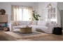 Dreanna White Fabric 153" 4 Piece L-Shaped Sectional - Room