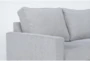Mathers Oyster Grey Fabric 125" 2 Piece L-Shaped Sectional with Right Arm Facing Queen Memory Foam Sleeper Sofa Bed - Detail
