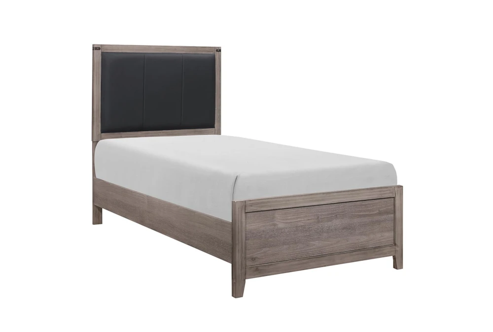 Tatum Grey Twin Panel Bed