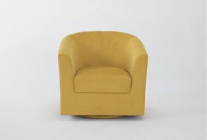 Sienna Canery Swivel Barrel Chair | Living Spaces