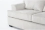 Alessandro Moonstone White Fabric 128" 2 Piece U-Shaped Sectional with Right Arm Facing Queen Memory Foam Sleeper Sofa Bed Chaise - Detail