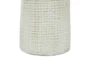 17 Inch White Terracotta Cylinder Vase - Detail