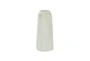 17 Inch White Terracotta Cylinder Vase - Front
