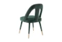 Terra Forest Green Velvet Dining Chair - Back
