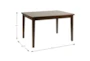 Clancy Brown Square Wood 48" Dining Table Set For 4 - Detail