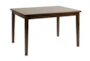 Clancy Brown Square Wood 48" Dining Table Set For 4 - Side