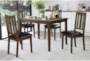 Clancy Brown Square Wood 48" Dining Table Set For 4 - Room