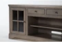 Preston  II Brown 80" Traditional TV Stand   - Detail