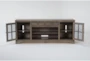 Preston  II Brown 80" Traditional TV Stand   - Front