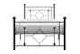 Woodrow Black Twin Metal Platform Bed - Front