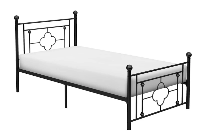 Woodrow Black Twin Metal Platform Bed - 360