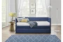Tulney Blue Twin Upholstered Daybed With Trundle - Room