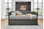 Tulney Grey Twin Upholstered Daybed With Trundle - Room