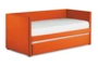 Tulney Orange Twin Upholstered Daybed With Trundle - Signature