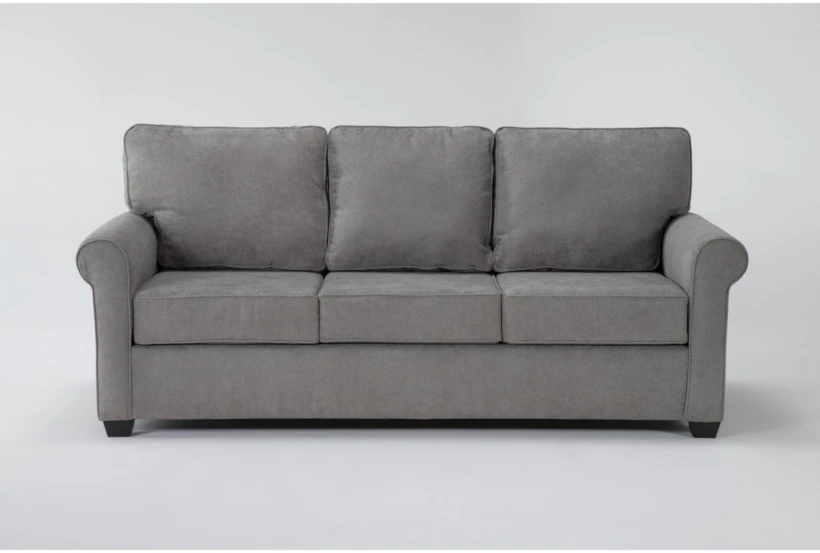 Athos Vintage Grey Fabric 86" Sofa - 360