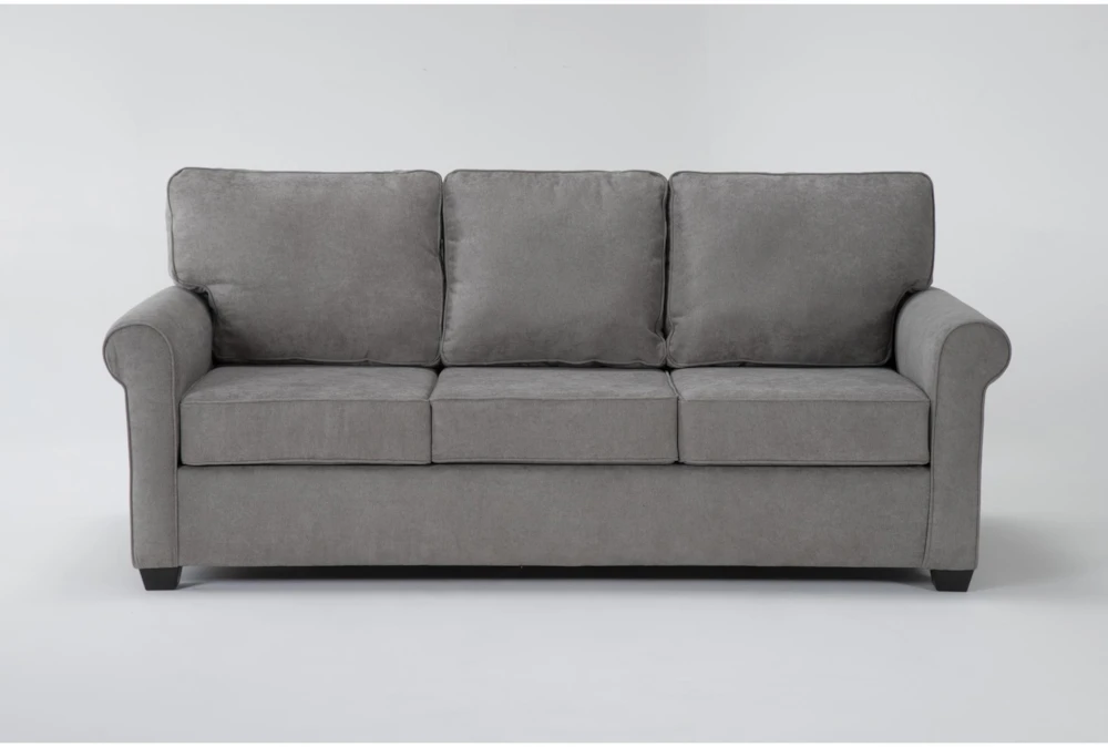 Athos Vintage Grey Fabric 86" Sofa