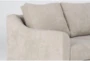Porthos Cream Beige Fabric 80" Sofa - Detail