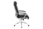 Sweeney Black Executive Faux Leather High Back Rolling Office Desk Chair - Detail