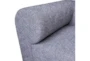 Gianna Grey Fabric 96" Sofa with Black Wood Base - Detail