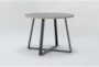 Ace 40" Round Concrete Top Outdoor Dining Table - Signature