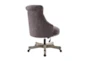 Lunado Charcoal Rolling Office Desk Chair - Back