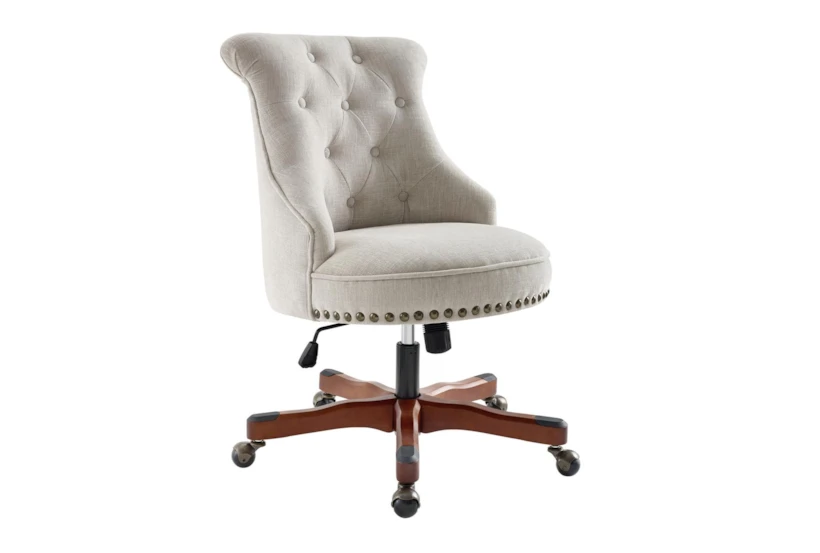 Lunado Natural Rolling Office Desk Chair - 360