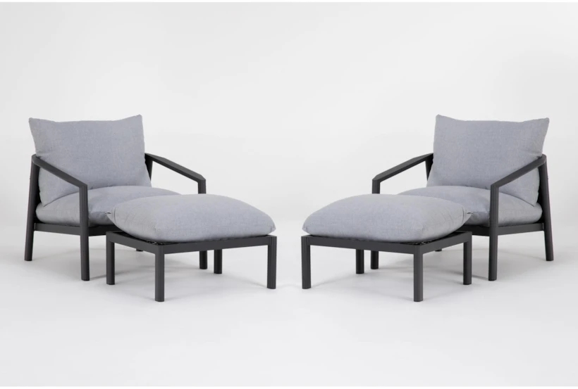 Sydney 4 Piece Lounge Chair/Ottoman Set - 360